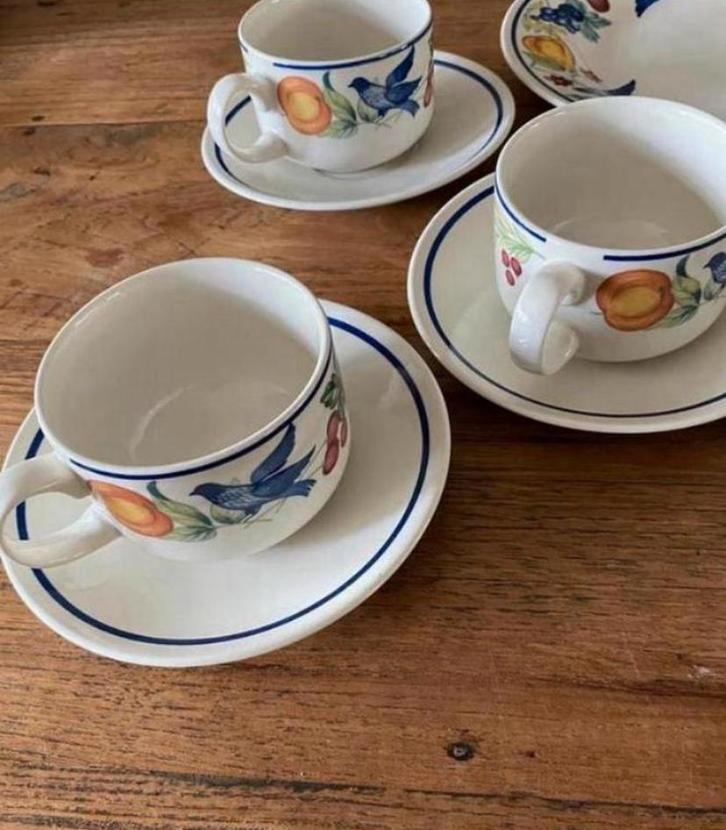 Churchill kopjes en schotels, Huis en Inrichting, Keuken | Servies, Zo goed als nieuw, Kop(pen) en/of Schotel(s), Overige stijlen