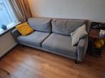 Grijze ribstof bank tweepersoons, Ophalen, Zo goed als nieuw