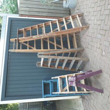 Brocante ladder , trap , huishoudtrap,  vanaf 15,- per stuk. beschikbaar voor biedingen
