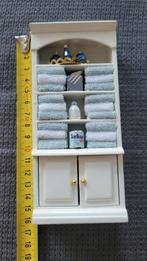 Miniatuur Badkamerkast Poppenhuis, Verzamelen, Poppenhuizen en Toebehoren, Ophalen of Verzenden, Zo goed als nieuw, Poppenhuis