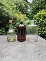 decoratieve flessen, Huis en Inrichting, Gebruikt, Overige kleuren, Ophalen of Verzenden, Glas