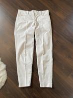 Mango chino pantalon creme kleur met nette plooi, Ophalen of Verzenden, Zo goed als nieuw, Maat 38/40 (M), Beige