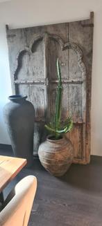 Oude Indische deur als decoratie, Ophalen of Verzenden, Gebruikt