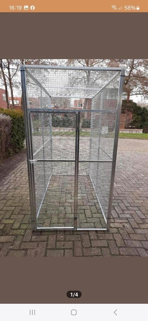 Aluminium voliere, Dieren en Toebehoren, Vogels | Hokken en Kooien, Volière, Aluminium, Ophalen