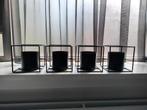 Leuke aparte zwarte metalen vaas 4x, Huis en Inrichting, Woonaccessoires | Vazen, Minder dan 50 cm, Ophalen of Verzenden, Zo goed als nieuw