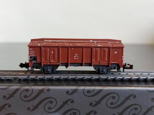 Minitrix 13531 - Klappdeckelwagen Kmm36 (11668), Hobby en Vrije tijd, Modeltreinen | N-Spoor, Gebruikt, Wagon, Gelijkstroom, Trix