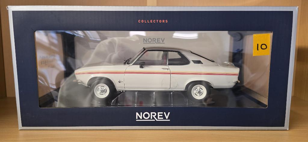 Opel Manta A Swinger (10) Wit Norev, Hobby en Vrije tijd, Modelauto's | 1:18, Nieuw, Auto, Norev, Ophalen of Verzenden
