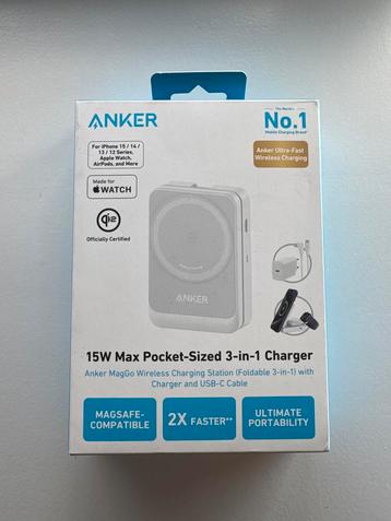 Anker MagGo Draadloos Oplaadstation 3-in-1 beschikbaar voor biedingen