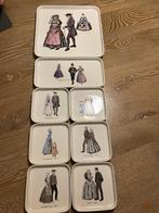 servies gebakset klederdracht Villeroy & Boch 8 delig 1967, Gebruikt, Ophalen of Verzenden, Schaal of Schalen, Overige stijlen