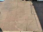 Rode en beige tegels aangeboden, Tuin en Terras, Tegels en Klinkers, Ophalen, Gebruikt, 10 m² of meer, Beton