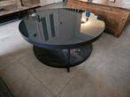 Ikea salontafel met marmerlook 88 cm, Huis en Inrichting, Tafels | Salontafels, Ophalen, Gebruikt, 50 tot 100 cm, Rond