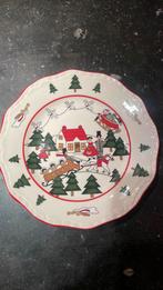 2x ontbijtbord Mason’s Christmas Village 1983, Antiek en Kunst, Antiek | Wandborden en Tegels, Ophalen