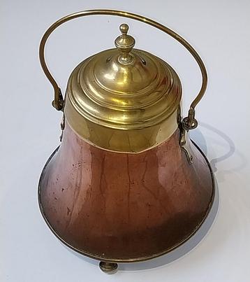 Rood koperen/messing Doofpot, eind 19e eeuw beschikbaar voor biedingen