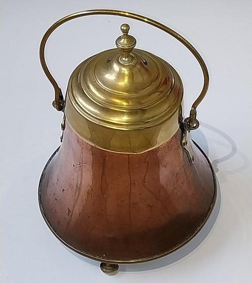 Rood koperen/messing Doofpot, eind 19e eeuw, Antiek en Kunst, Antiek | Koper en Brons, Koper, Ophalen of Verzenden