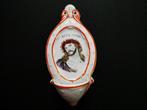 Wijwaterbakje Jezus Ecce Homo porselein Ceramic Maastricht, Antiek en Kunst, Antiek | Religie, Ophalen of Verzenden