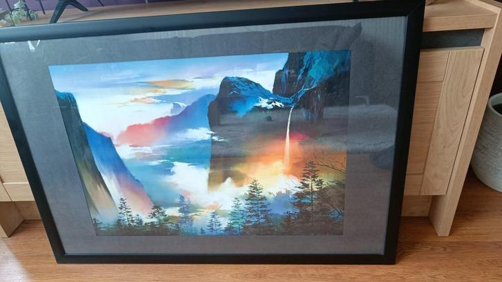 Ingelijste print Evening Splendor van H. Leung, Huis en Inrichting, Woonaccessoires | Schilderijen, Tekeningen en Foto's, Zo goed als nieuw