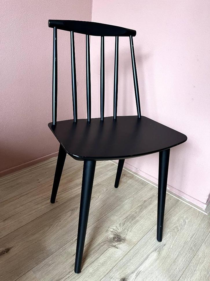 Hay J77 stoelen 2 stuks zwart, Huis en Inrichting, Stoelen, Gebruikt, Twee, Hout, Zwart, Ophalen