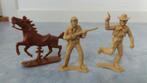 Twee vintage cowboys hoogte 8 CM en paard, Verzamelen, Militaria | Algemeen, Ophalen of Verzenden