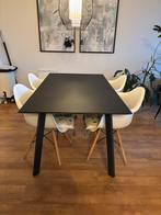 Black Glass top dining table, Huis en Inrichting, Tafels | Eettafels, Ophalen, 50 tot 100 cm, Zo goed als nieuw, 150 tot 200 cm