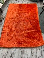 Retro Oranje Sprei - Vintage Bed, Gebruikt, 100 tot 150 cm, Ophalen of Verzenden, 150 tot 200 cm