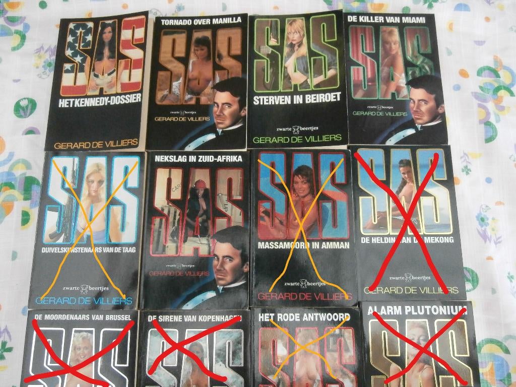 sas-pockets-gerard de villiers, Ophalen of Verzenden, Gelezen