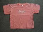 Roze t-shirt met opdruk van tekst en bloemen maat 98 / 104, Ophalen of Verzenden, Gebruikt, Meisje, Shirt of Longsleeve