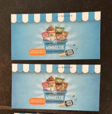 2 AH Winkeltje Mini's / kaarten (dichte pakjes) beschikbaar voor biedingen