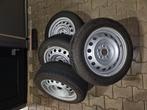 4x aanhanger wielen 205/55 r16 ET 45 5x112 naaf 60mm, Gebruikt, 16 inch, Banden en Velgen, Ophalen