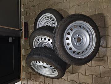 4x aanhanger wielen 205/55 r16 ET 45 5x112 naaf 60mm beschikbaar voor biedingen