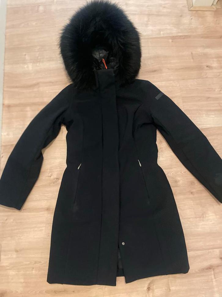 RRD Winterjas met Bontkraag - Maat S, Kleding | Dames, Jassen | Winter, Gedragen, Maat 36 (S), Zwart, Ophalen