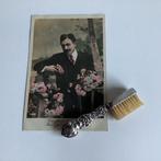 antiek zilveren snorrenborsteltje uit 1904, Antiek en Kunst, Ophalen of Verzenden, Zilver