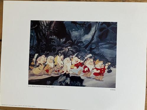 Mooie Disney print Sneeuwwitje € 15,00, Verzamelen, Disney, Zo goed als nieuw, Plaatje of Poster, Sneeuwwitje of Doornroosje, Ophalen