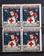 USA : TBC/Rode Kruis kerst/sluitzegels blok 1919 postfris, Postzegels en Munten, Verzenden, Overige thema's