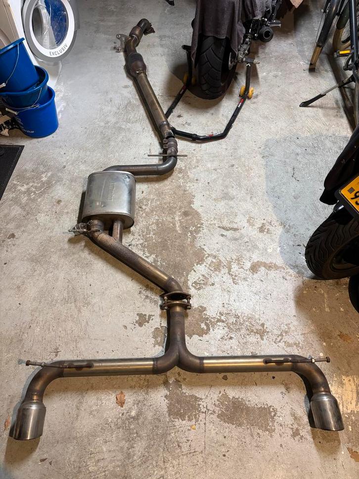 GTI Uitlaatset + 3 inch Downpipe, Auto-onderdelen, Uitlaatsystemen, Volkswagen, Gebruikt, Ophalen