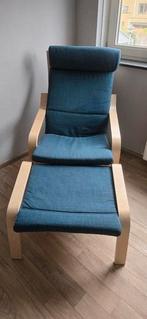ikea stoel met voetenbank, Huis en Inrichting, Stoelen, Ophalen, Overige kleuren, Zo goed als nieuw, Eén