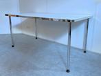 tafel GS686 Dutch Originals wit chromen poten 160 x 90 cm, Ophalen, -, -, Zo goed als nieuw