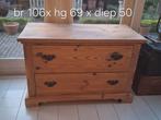 Mooie geloogde kast met diepe laden ,kan ook als tv kast, Ophalen, Gebruikt, 25 tot 50 cm, Minder dan 100 cm