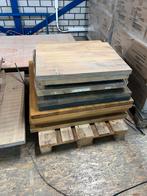 Massief Eiken Tafelbladen - Restpartij, Ophalen, Gebruikt, 25 tot 50 mm, Eiken