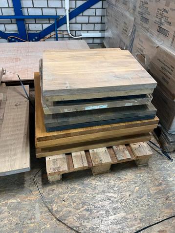 Massief Eiken Tafelbladen - Restpartij beschikbaar voor biedingen