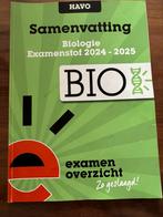 ExamenOverzicht - Samenvatting Examenstof Biologie HAVO, Biologie, HAVO, Ophalen of Verzenden, ExamenOverzicht