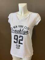 Leuk italiaans T-shirt van Savinni maat S/M, Maat 38/40 (M), Douwenmaat 8-3 Meppel, Info@again.nu, Wit