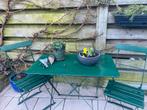 Bistro set, Ophalen of Verzenden, Gebruikt, Metaal