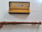 Vintage Adler (Johannes Adler) blokfluit — Hout, DDR, Ophalen of Verzenden, Gebruikt, Sopraan of Sopranino, Met koffer, hoes of etui