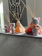 Tipi, muisje en kleedje poppen/muizenhuis, Ophalen of Verzenden, Nieuw, Poppenhuis