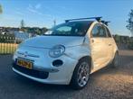Schadeauto Fiat 500 Parelmoer 1.2 AUT 2010, Leder en Stof, Origineel Nederlands, Particulier, Euro 4