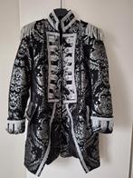 Carnavalsjas dames Nelson brokaat zwart/zilver maat XL, Carnaval, Maat 46/48 (XL) of groter, Nieuw, Ophalen of Verzenden