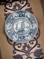 Delfts Blauw Wandbord met Zeilschip, Ophalen