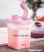 Tupperware roze koelkastkan 350ml mini strooibus kruidendoos, Ophalen of Verzenden, Nieuw, Beker of Kan