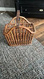 Mand voor flessen, Ophalen of Verzenden, Zo goed als nieuw, Rond, Riet