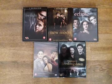 DVD: Complete serie Twilight (5 delen) beschikbaar voor biedingen